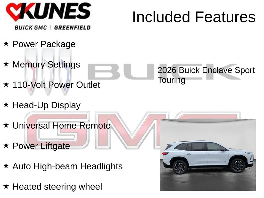 New 2026 Buick Enclave Sport Touring w/ Power Package AWD/4WD image 3