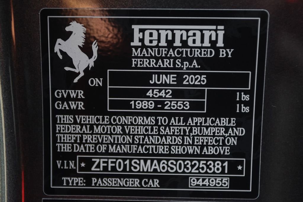 Certified 2025 Ferrari 296 GTS RWD image 54