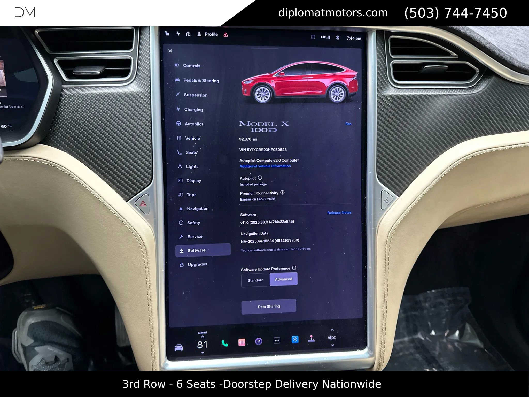 Used 2017 Tesla Model X 100D image 34