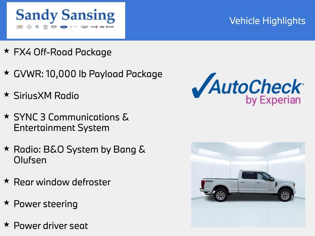 Used 2021 Ford F250 Platinum w/ FX4 Off-Road Package AWD/4WD image 7