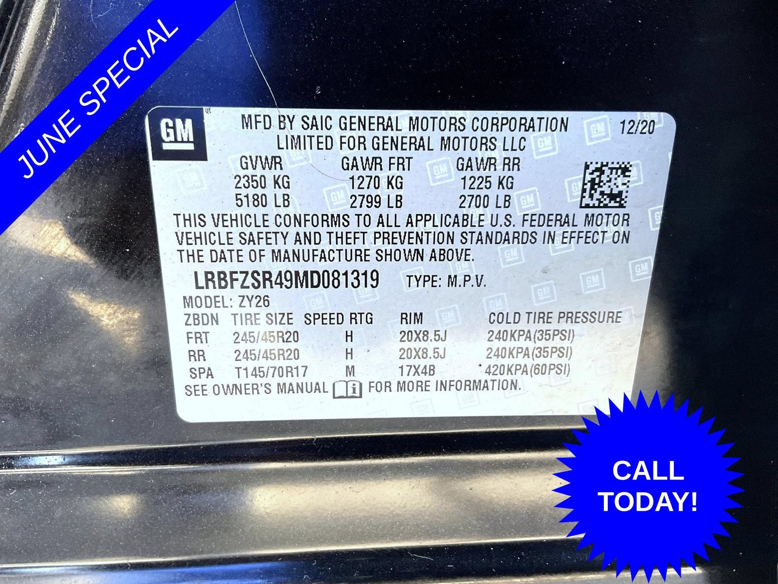 Certified 2021 Buick Envision Avenir AWD/4WD image 26