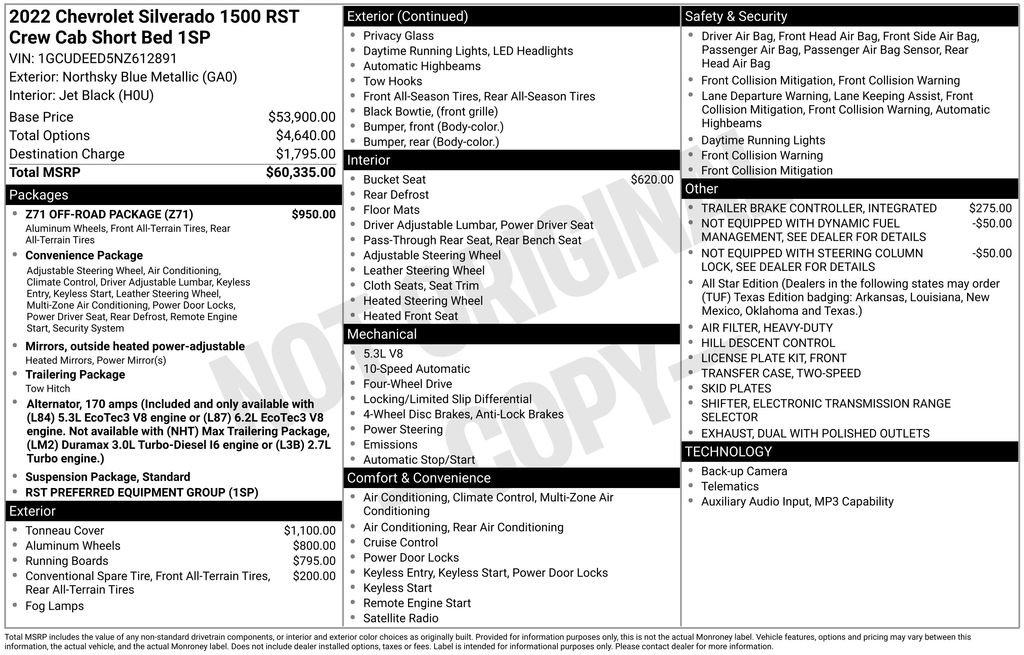Used 2022 Chevrolet Silverado 1500 RST w/ Z71 Off-Road Package AWD/4WD image 38