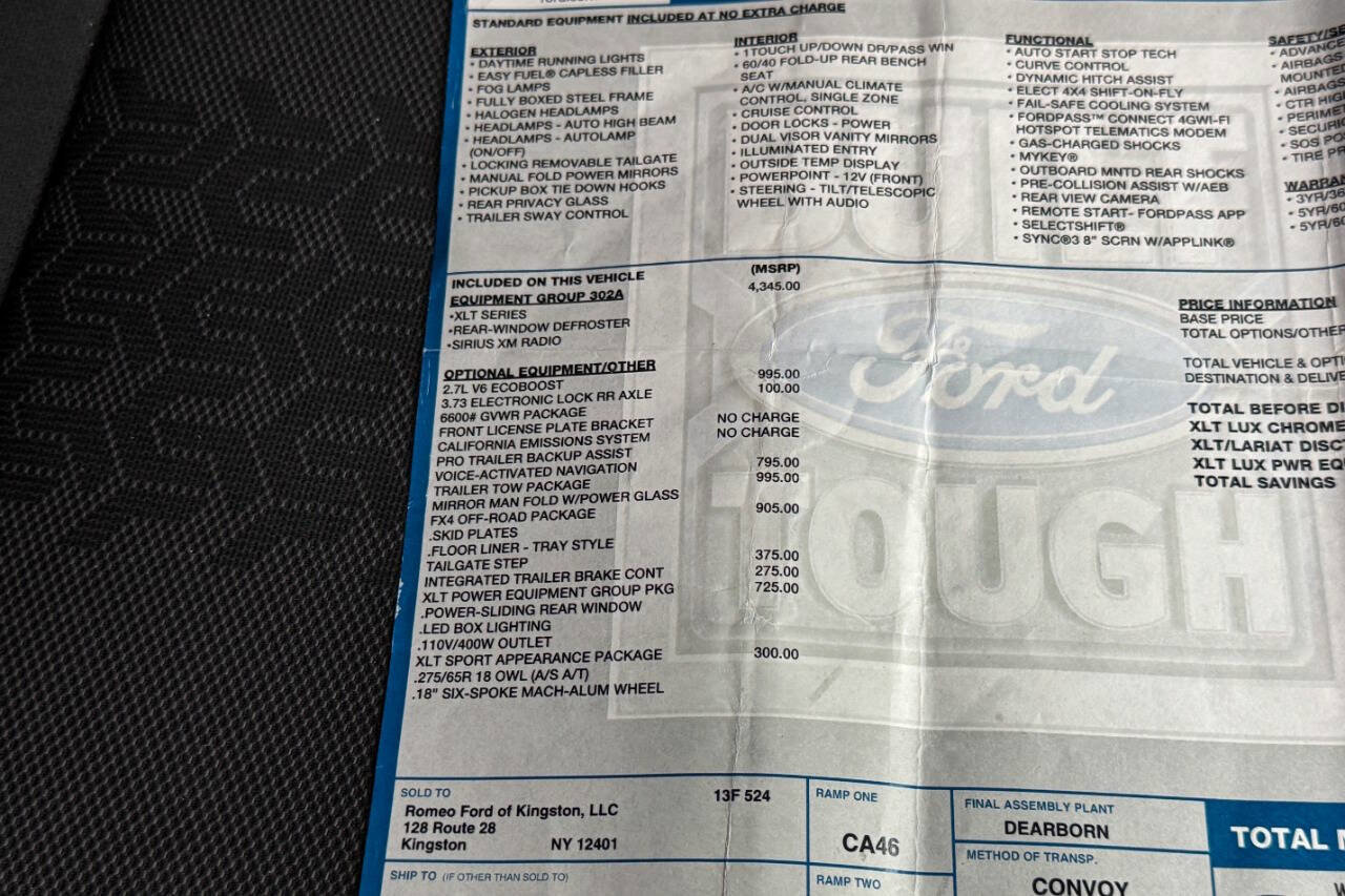 Used 2020 Ford F150 XLT w/ Equipment Group 302A Luxury image 36