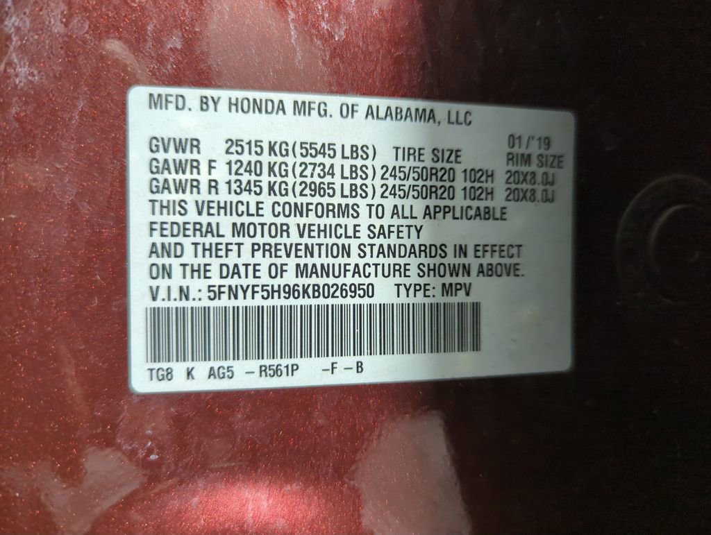 Used 2019 Honda Pilot Touring image 24