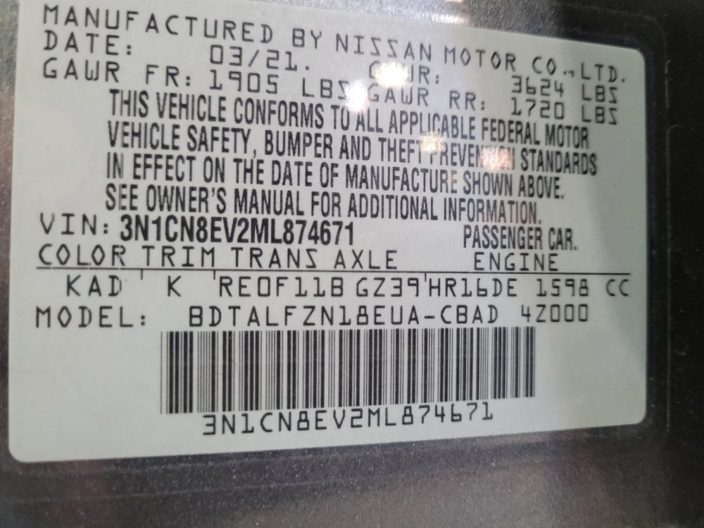 Used 2021 Nissan Versa SV FWD image 33