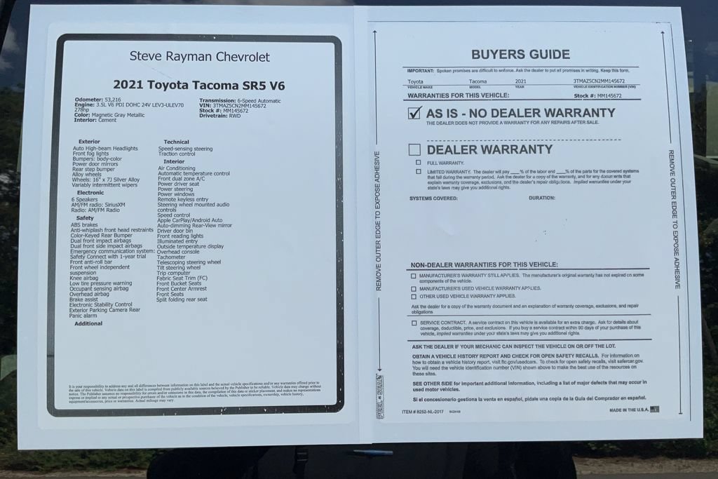 Used 2021 Toyota Tacoma SR5 RWD image 30