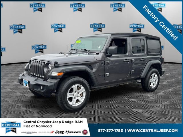 Certified 2021 Jeep Wrangler Unlimited Sport image 1