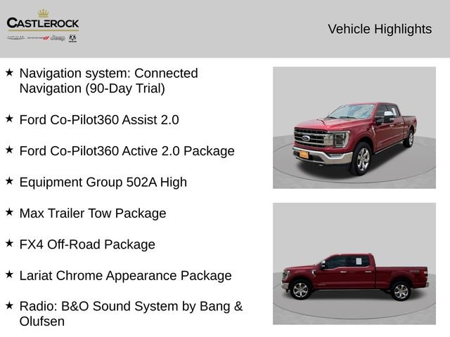 Used 2021 Ford F150 Lariat w/ Equipment Group 502A High AWD/4WD image 2