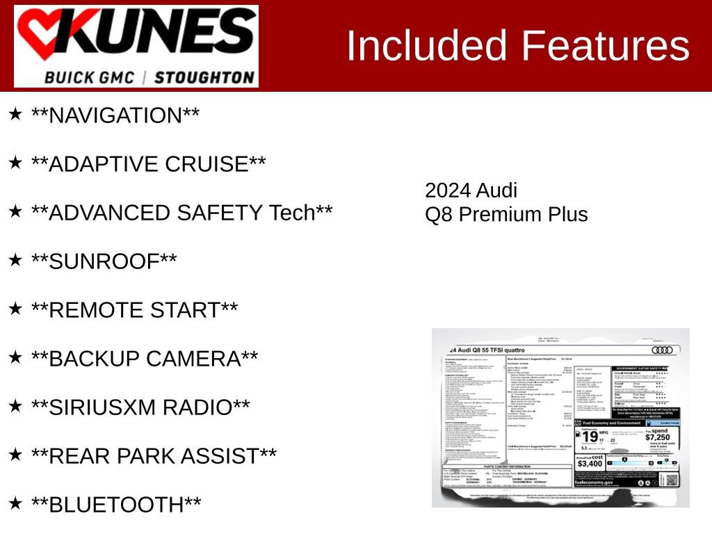 Used 2024 Audi Q8 Premium Plus w/ Premium Plus Package image 2