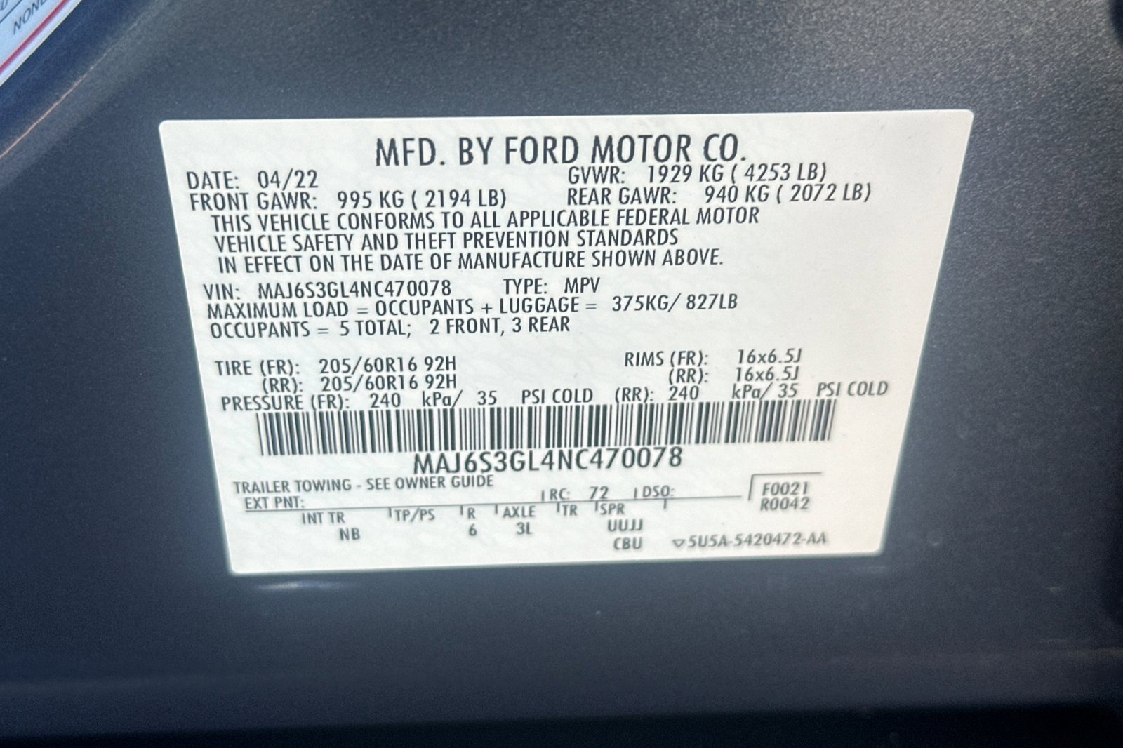 Used 2022 Ford EcoSport SE w/ SE Convenience Package image 29