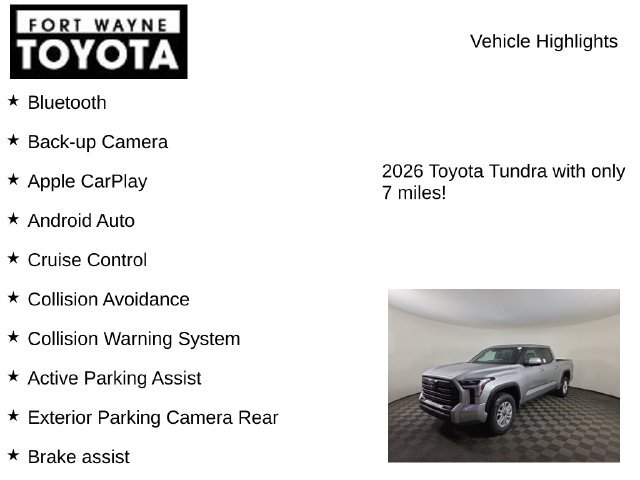 New 2026 Toyota Tundra SR5 AWD/4WD image 8