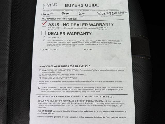 Used 2021 Chevrolet Blazer Premier w/ Driver Confidence II Package image 47