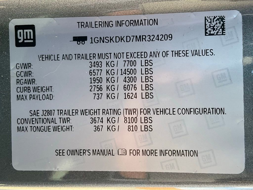 Used 2021 Chevrolet Suburban Z71 w/ Luxury Package image 58