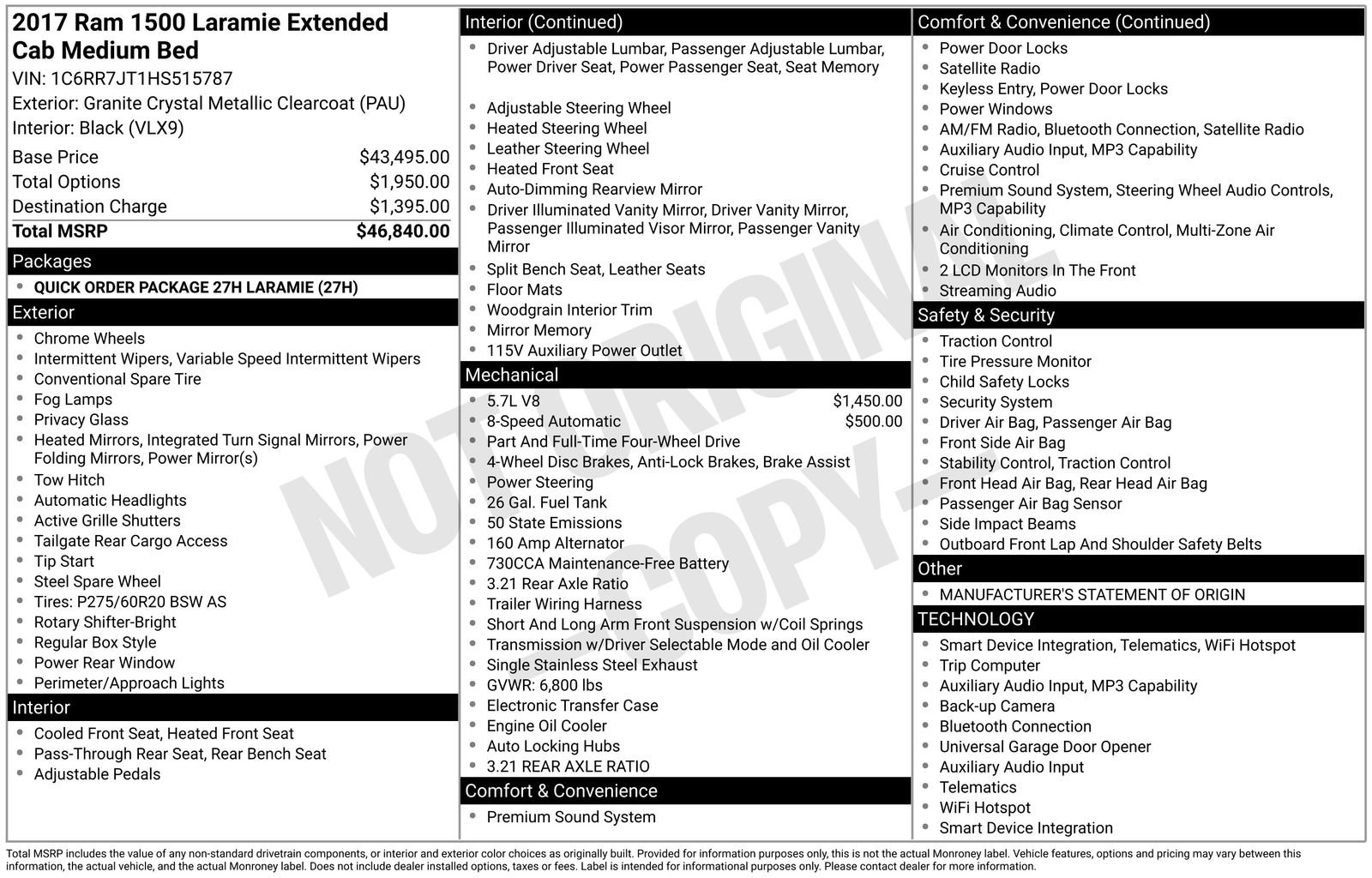 Used 2017 RAM 1500 Laramie AWD/4WD image 6