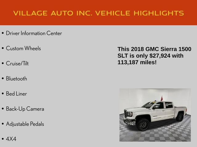 Used 2018 GMC Sierra 1500 SLT AWD/4WD image 21