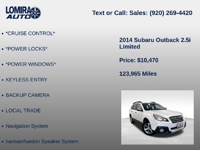 Used 2014 Subaru Outback 2.5i Limited AWD/4WD image 21