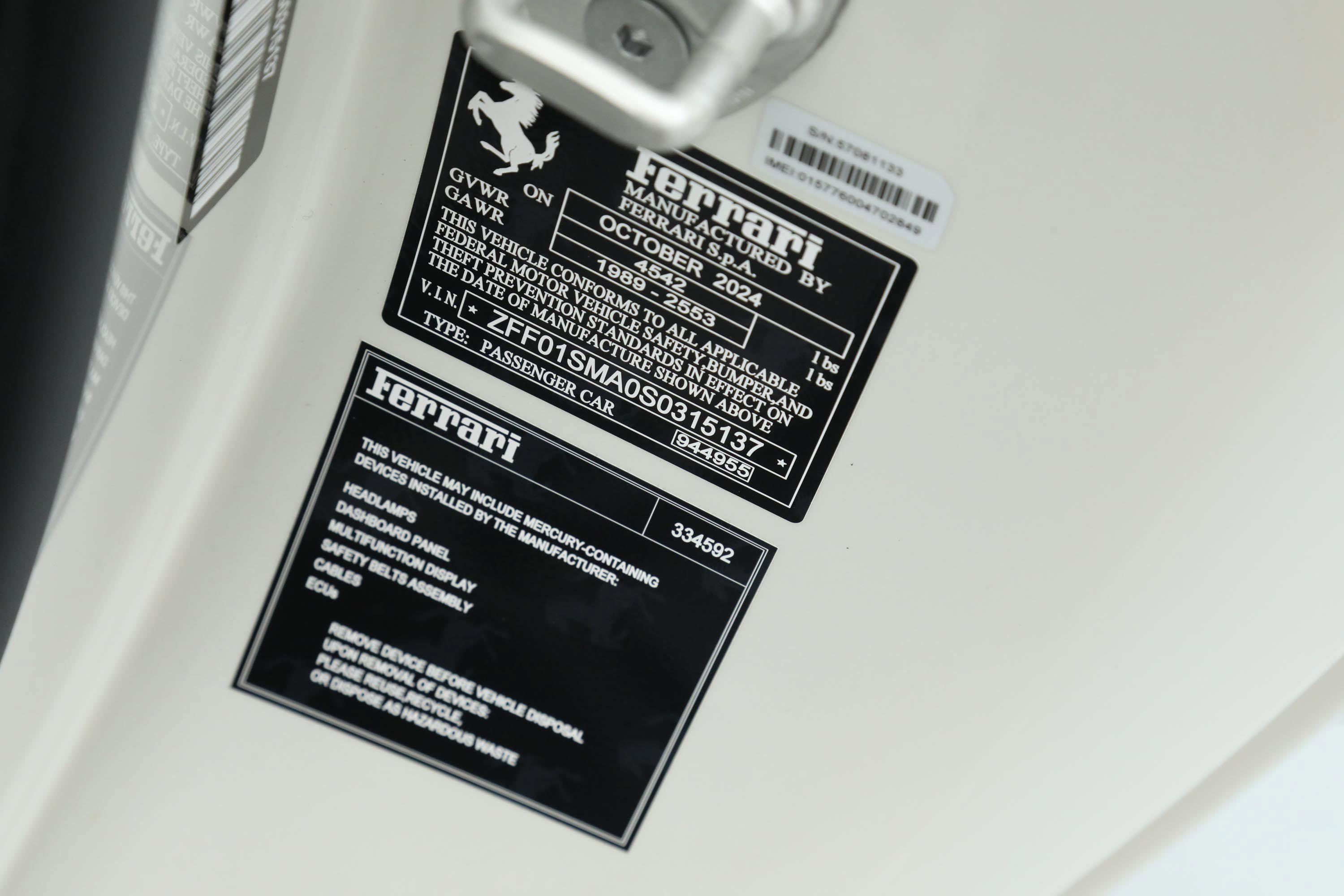 Certified 2025 Ferrari 296 GTS RWD image 61