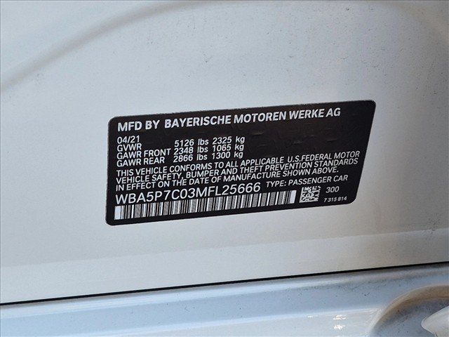 Used 2021 BMW 330e w/ Premium Package RWD image 26