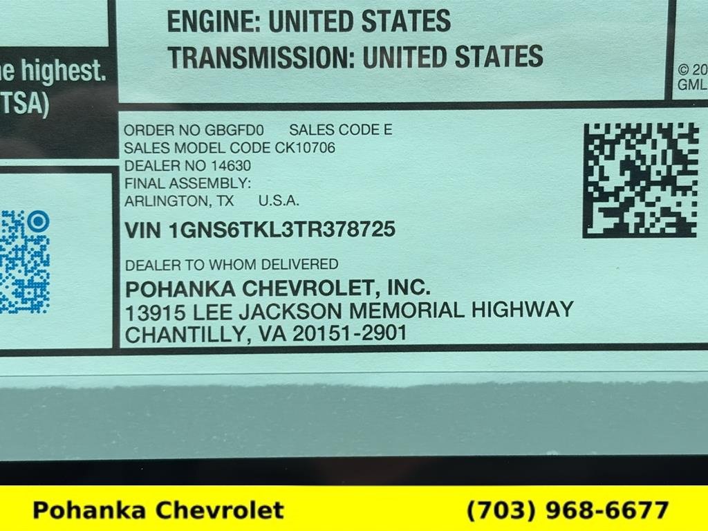 New 2026 Chevrolet Tahoe High Country AWD/4WD image 33