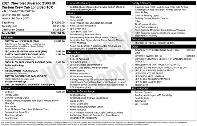 Used 2021 Chevrolet Silverado 2500 Custom w/ Custom Value Package image 5