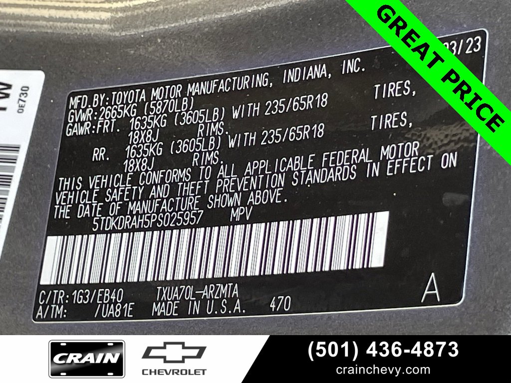 Used 2023 Toyota Highlander XLE image 38