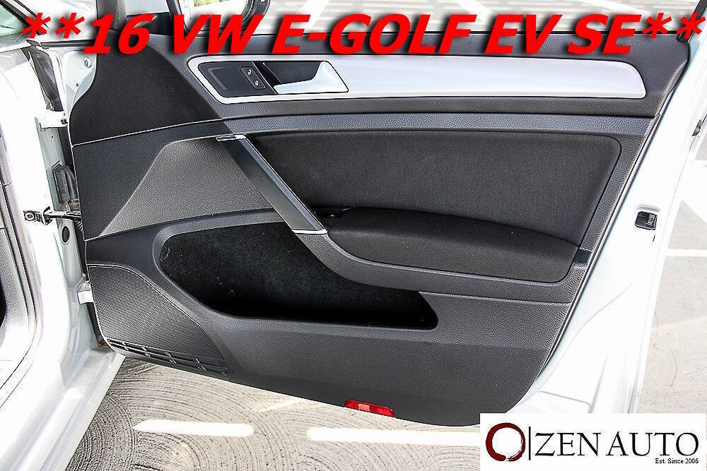 Used 2016 Volkswagen e-Golf SE FWD image 35