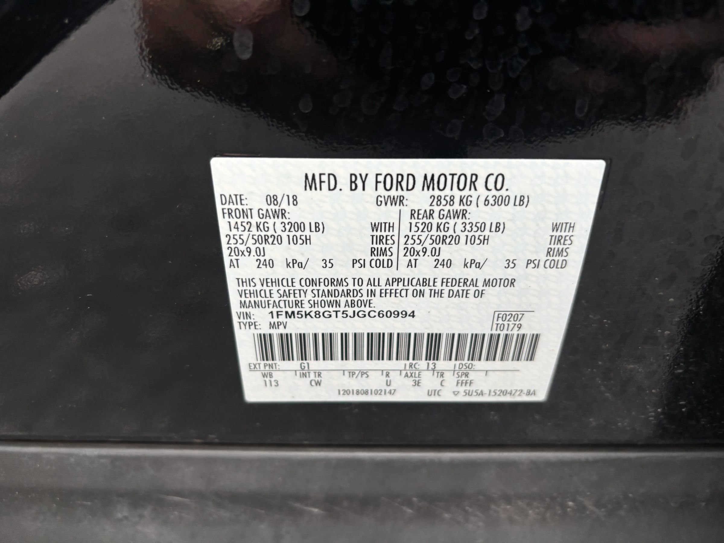 Used 2018 Ford Explorer Sport w/ Equipment Group 401A AWD/4WD image 14