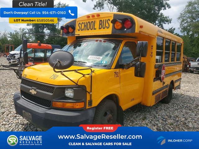 Used 2014 Chevrolet Express 3500 w/ School Bus Package RWD image 3