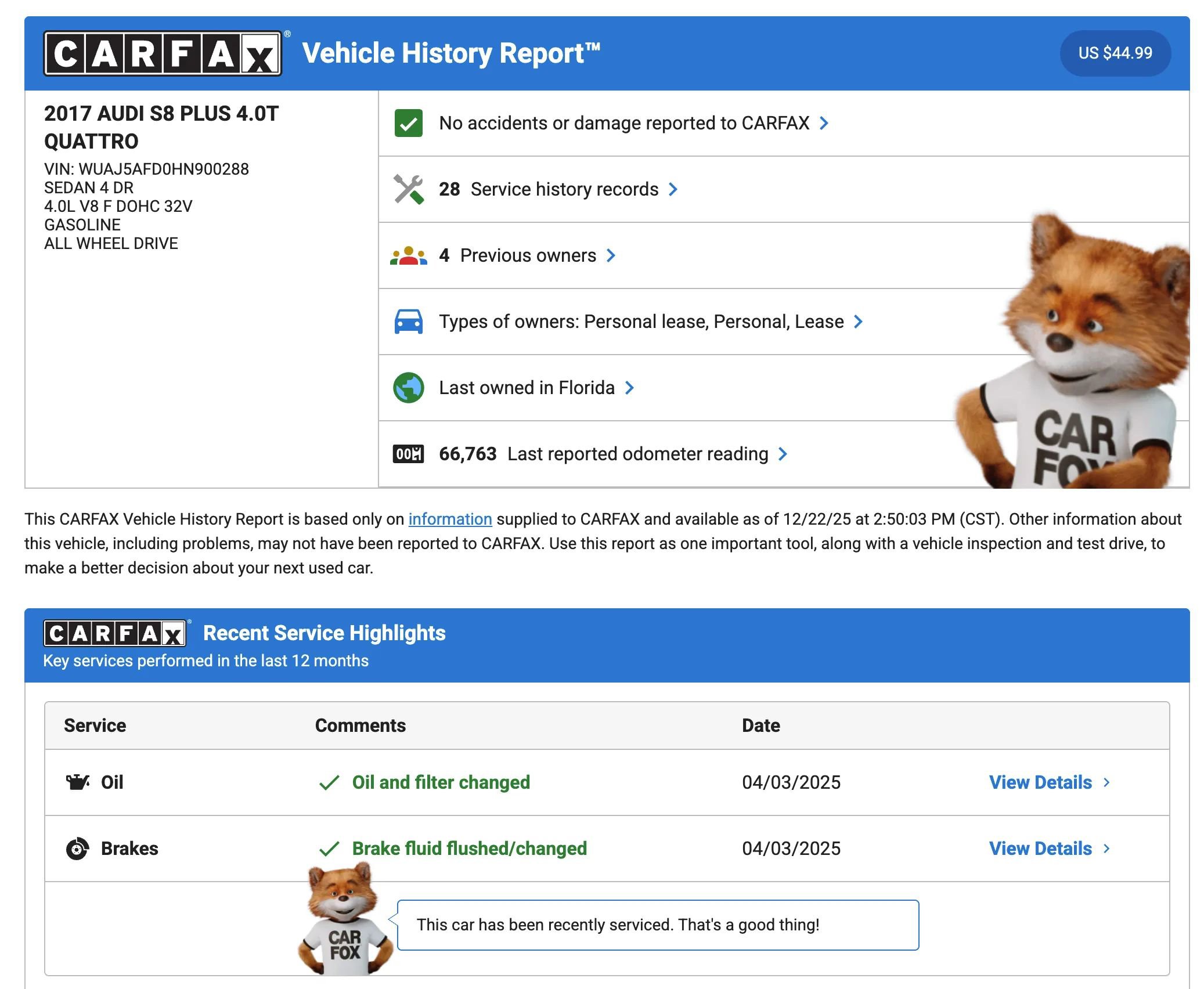 Used 2017 Audi S8 Plus w/ Black Optic Exterior Package image 2