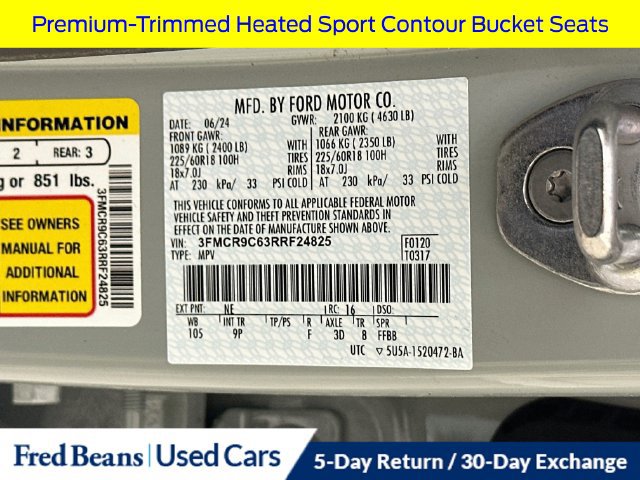 Certified 2024 Ford Bronco Sport Outer Banks w/ Tech Package AWD/4WD image 40