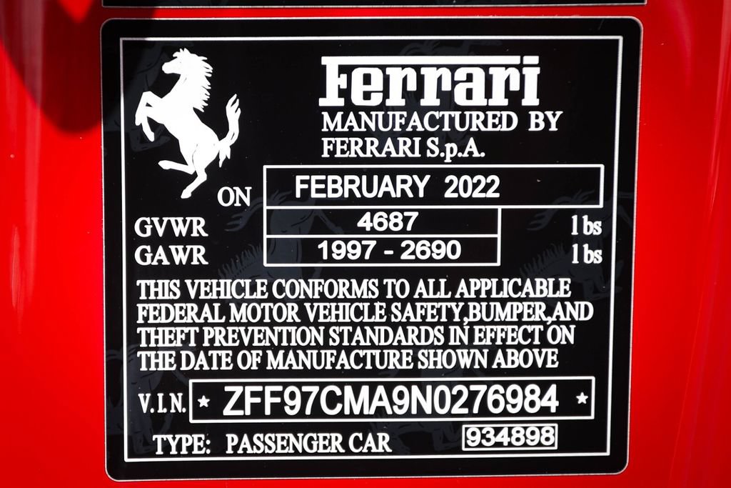 Certified 2022 Ferrari 812 GTS RWD image 64