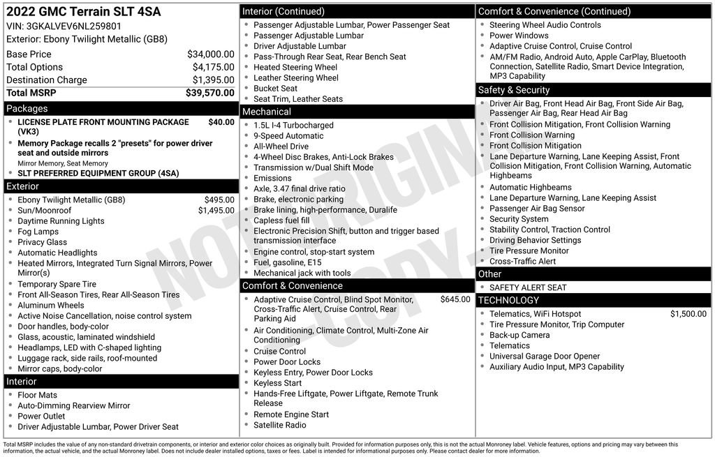 Certified 2022 GMC Terrain SLT AWD/4WD image 5