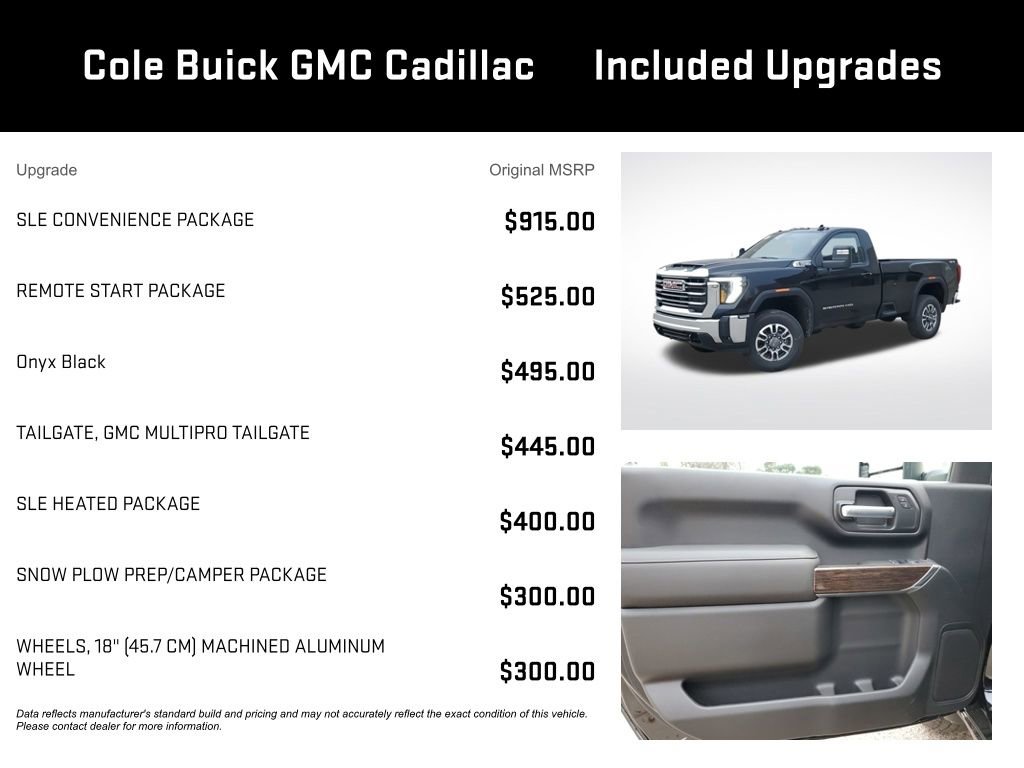 New 2025 GMC Sierra 2500 SLE w/ SLE Convenience Package image 3