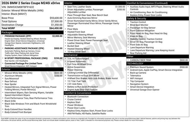 New 2026 BMW M240i xDrive Coupe w/ Premium Package image 4