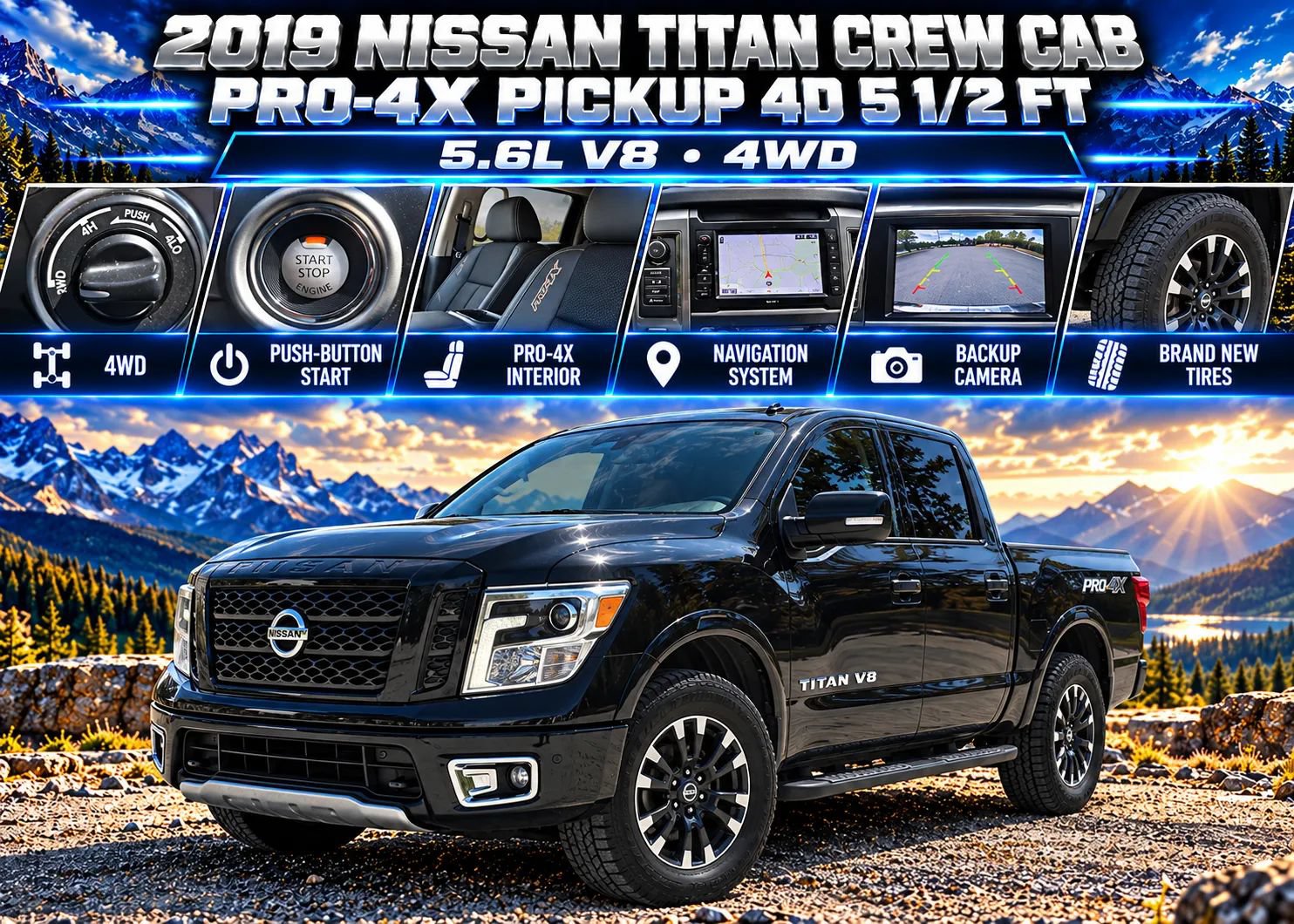 Used 2019 Nissan Titan PRO-4X AWD/4WD image 1