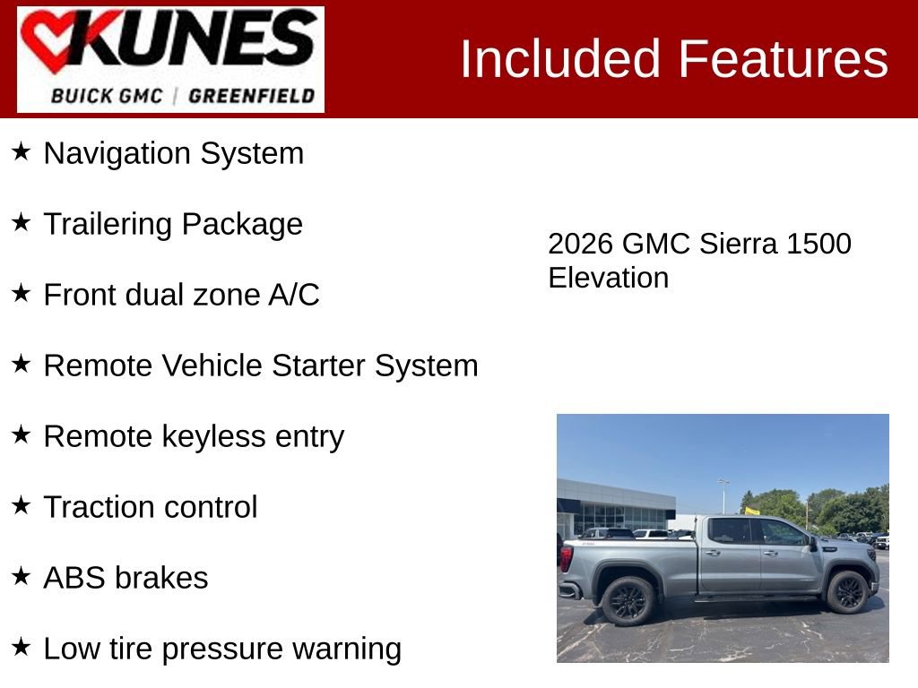 New 2026 GMC Sierra 1500 Elevation w/ Elevation Premium Package image 3