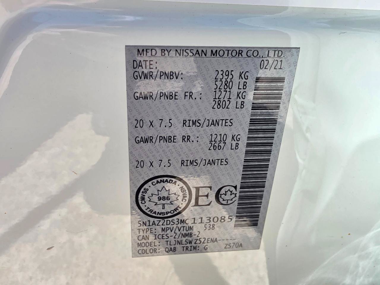 Used 2021 Nissan Murano Platinum AWD/4WD image 34