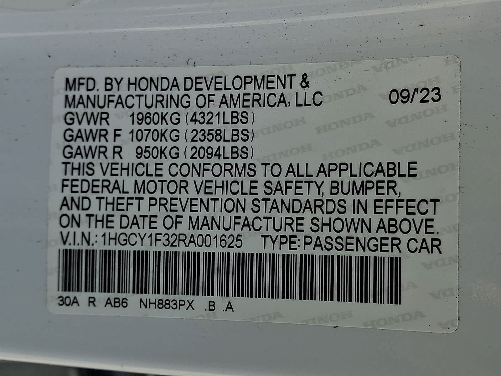 Certified 2024 Honda Accord EX image 29