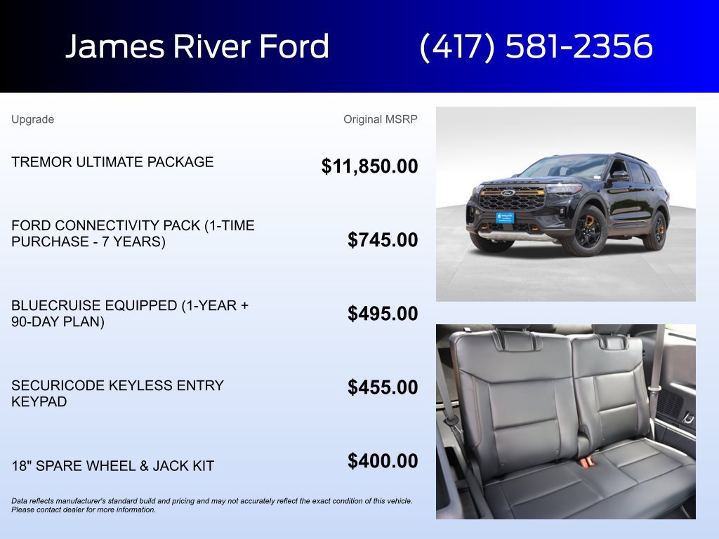 New 2026 Ford Explorer Tremor w/ Tremor Ultimate Package AWD/4WD image 5