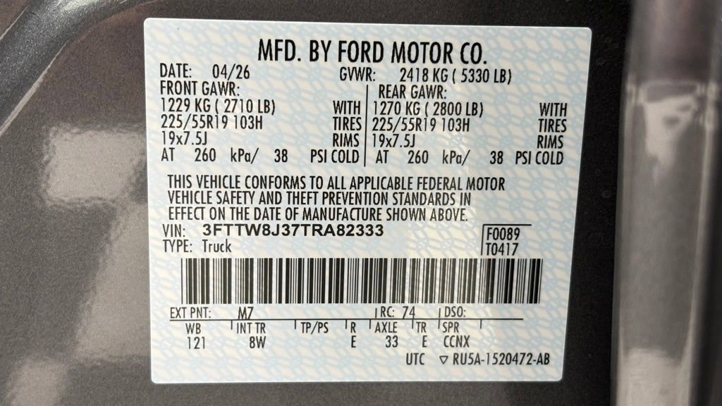 New 2026 Ford Maverick XLT w/ Equipment Group 301A AWD/4WD image 48