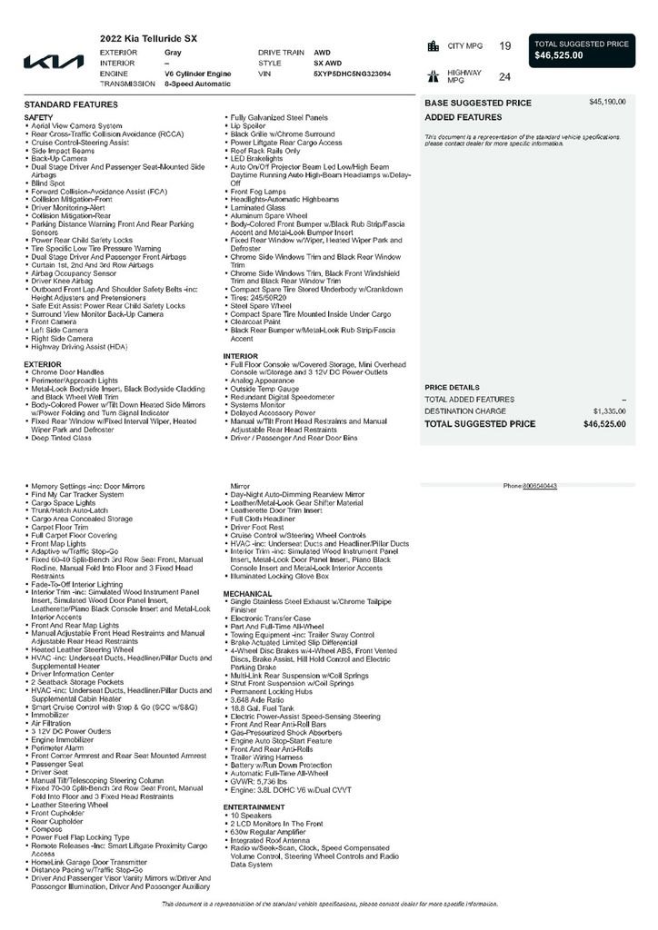 Used 2022 Kia Telluride SX image 3