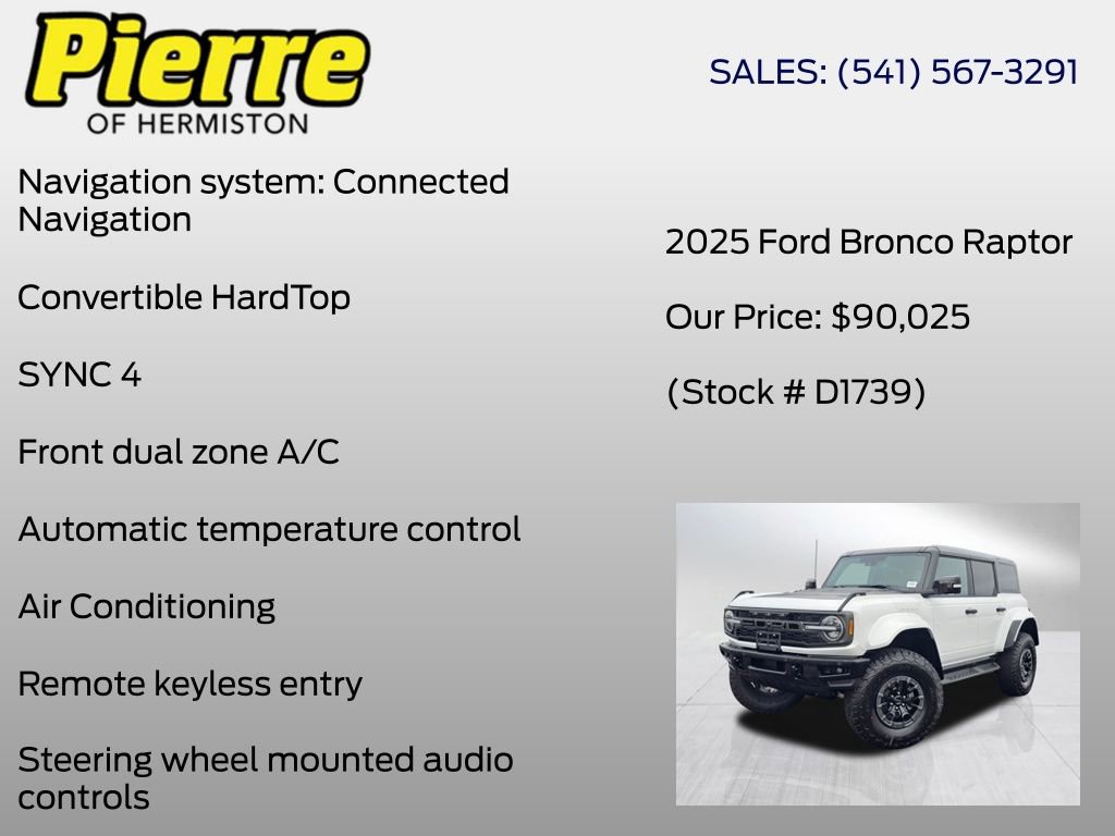 New 2025 Ford Bronco Raptor image 6