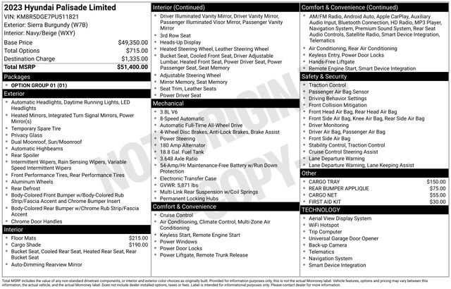 Used 2023 Hyundai Palisade Limited image 53