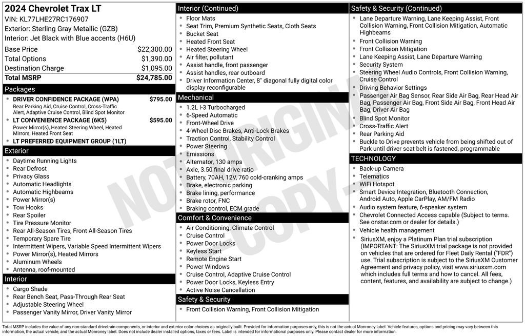 Used 2024 Chevrolet Trax LT w/ Driver Confidence Package FWD image 4