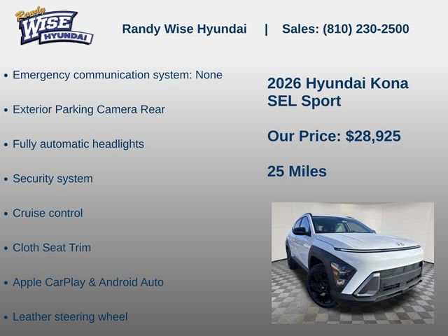 New 2026 Hyundai Kona SEL Sport AWD/4WD image 10