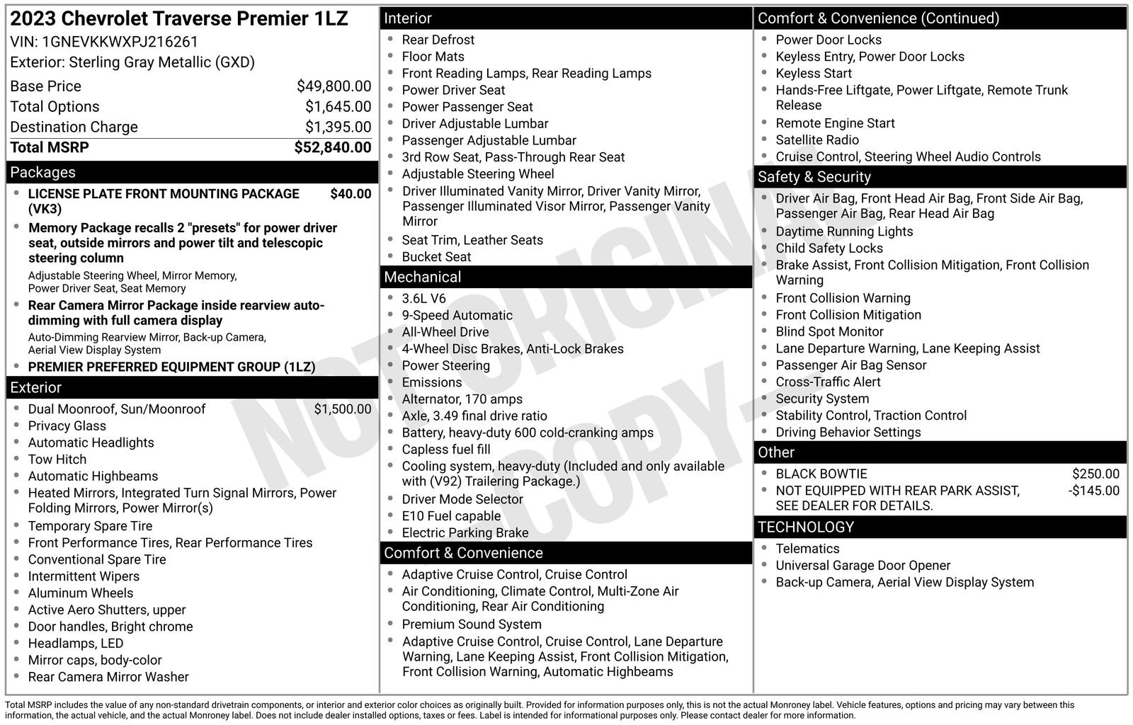Certified 2023 Chevrolet Traverse Premier AWD/4WD image 8