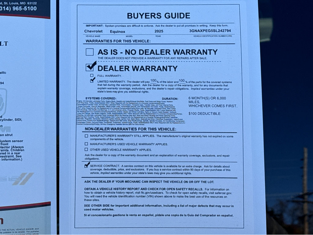 Used 2025 Chevrolet Equinox LT image 26