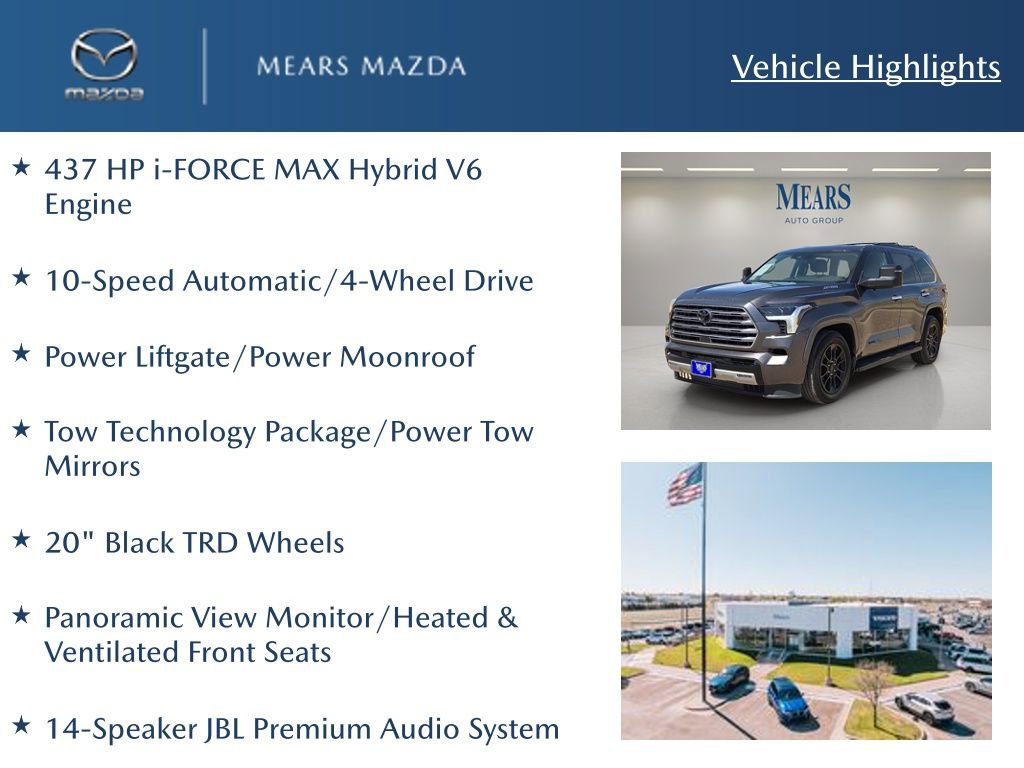 Used 2023 Toyota Sequoia Limited w/ Tow Technology Package image 2