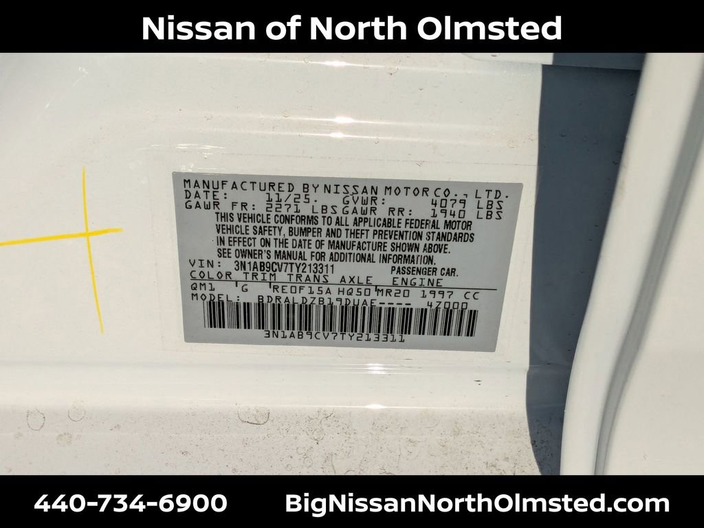 New 2026 Nissan Sentra SV w/ SV Convenience Package FWD image 20