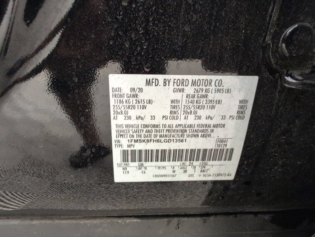 Certified 2020 Ford Explorer Limited w/ Class III Trailer Tow Package AWD/4WD image 41